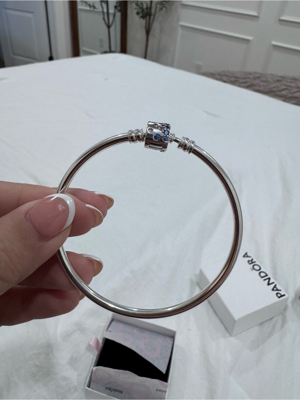 Pandora Silver Charm Bangle Bracelet - Picture 5 of 8